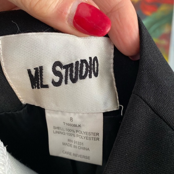 ML Studio Vintage Blazer Art to Wear 80’s 90s Retrocore Dark Acadamia - Picture 7 of 8